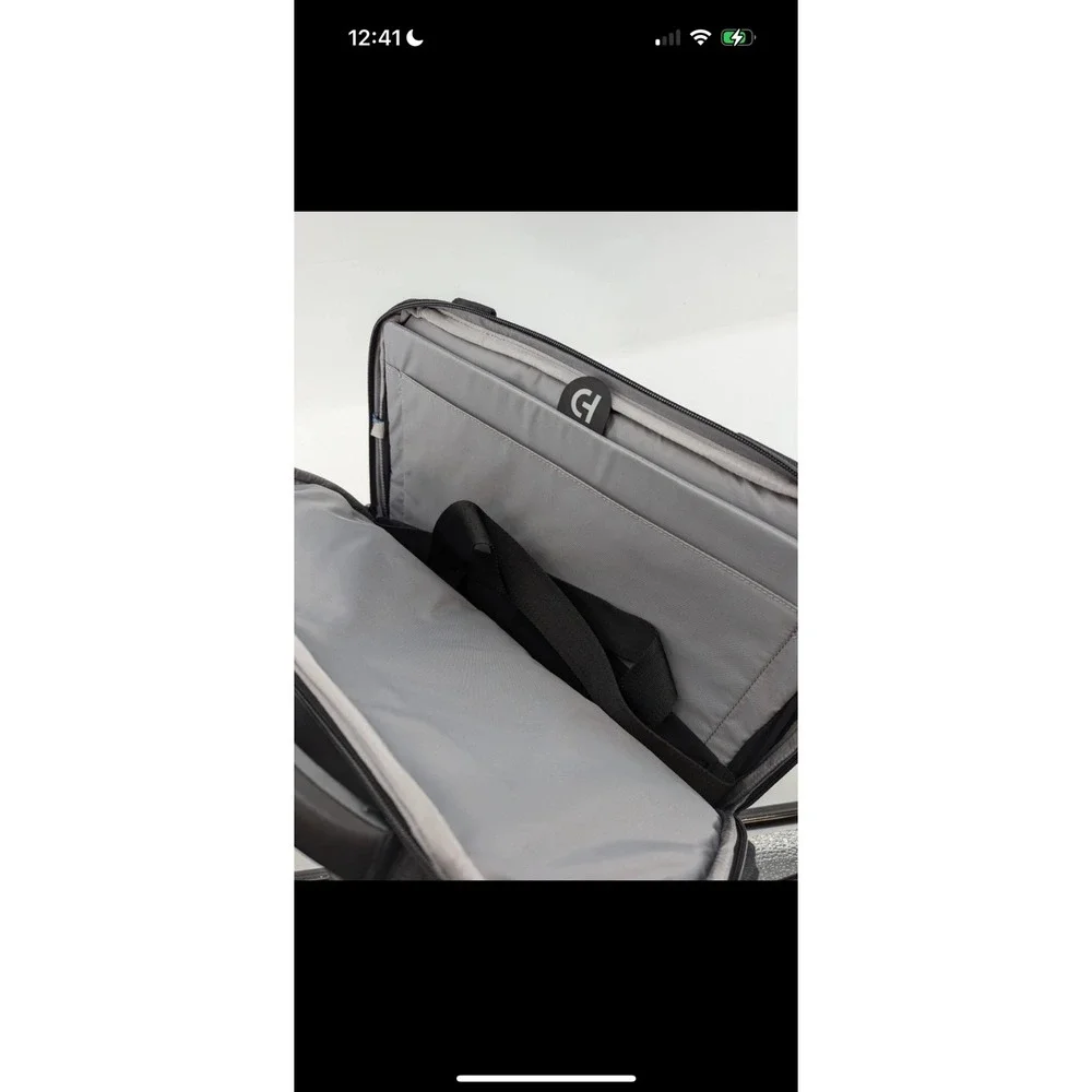 Cole Haan ZERØGRAND Attache Case Black Laptop Briefcase Work Business Bag